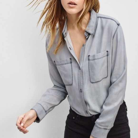 Aritzia Tops - Aritzia Talula | Montana Chambray Button Down Top